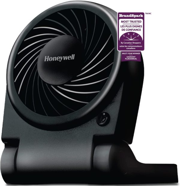 Honeywell HTF090BC Turbo-On-The-Go Portable Folding Fan, Black, with USB, Battery, or Electric powered - Image 6