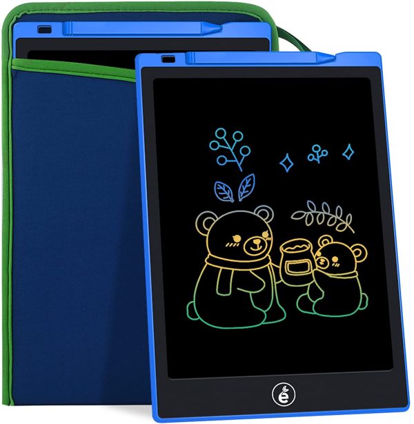 11-Inch LCD Writing Tablet, Colorful Screen Drawing Erase Board Doodle Board Writing Board Gifts for Toddlers, Kids and Adults with Protective Sleeve (Blue) - Image 6