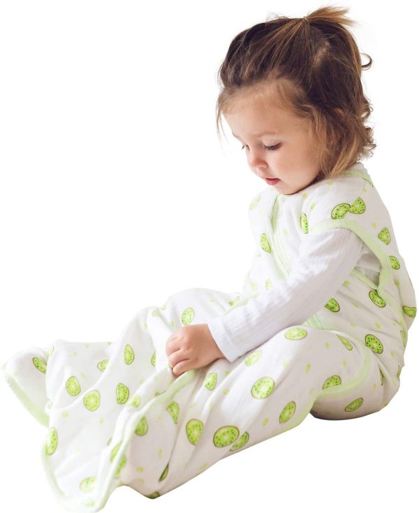 Baby Sleep Bag and Sack 6-12 Months, Super Soft and Light Muslin Wearable Blanket, Unisex Kiwi Print 30.3'' 0.5 TOG - Image 6