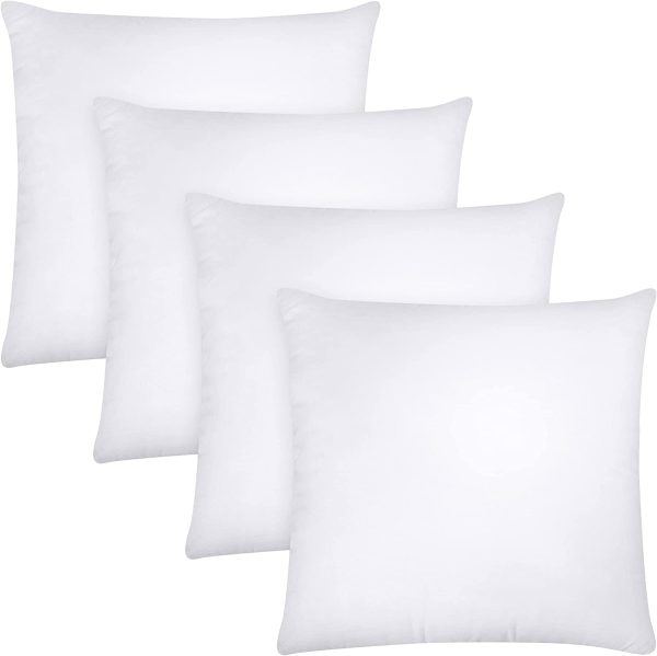 Utopia Bedding Throw Pillows Insert (Pack of 24, White) - 18 x 18 Inches Bed and Couch Pillows - Indoor Decorative Pillows - Image 4