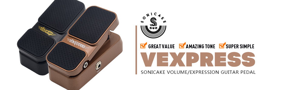 Sonicake Vexpress Passive Volume Expression Guitar Effects Pedal