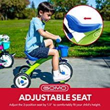 adjustable seat tricycle