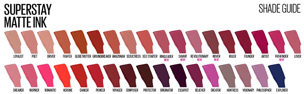 best shades for matte ink lipstick superstay maybelline