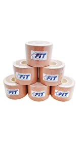 PLUS FIT Accessories - Skin kinesiology K-Tape - 6-Pack