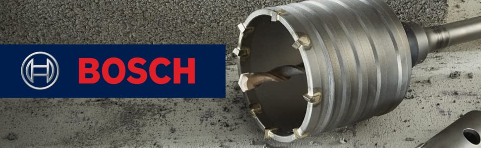 Bosch SDS-max 1pc Core Bits for Concrete with Carbide Pilot bit