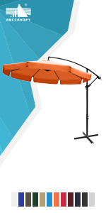 Frill hanging umbrella