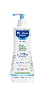 Gentle daily cleanser for hair and body, hypoallergenic, natural formula, tear-free, pump bottle