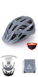 zacro bike helmet with light