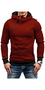 mens Stitching hoodies