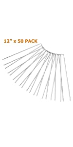 Ohuhu Garden Staples 12&amp;amp;amp;amp;#34; / 50 pcs