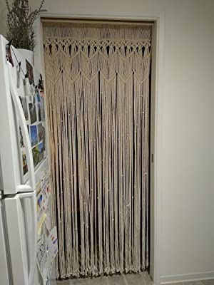 macrame door curtain