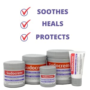 sudocrem diaper rash cream soothes heals protects baby bum infant newborn child toddler zinc cream