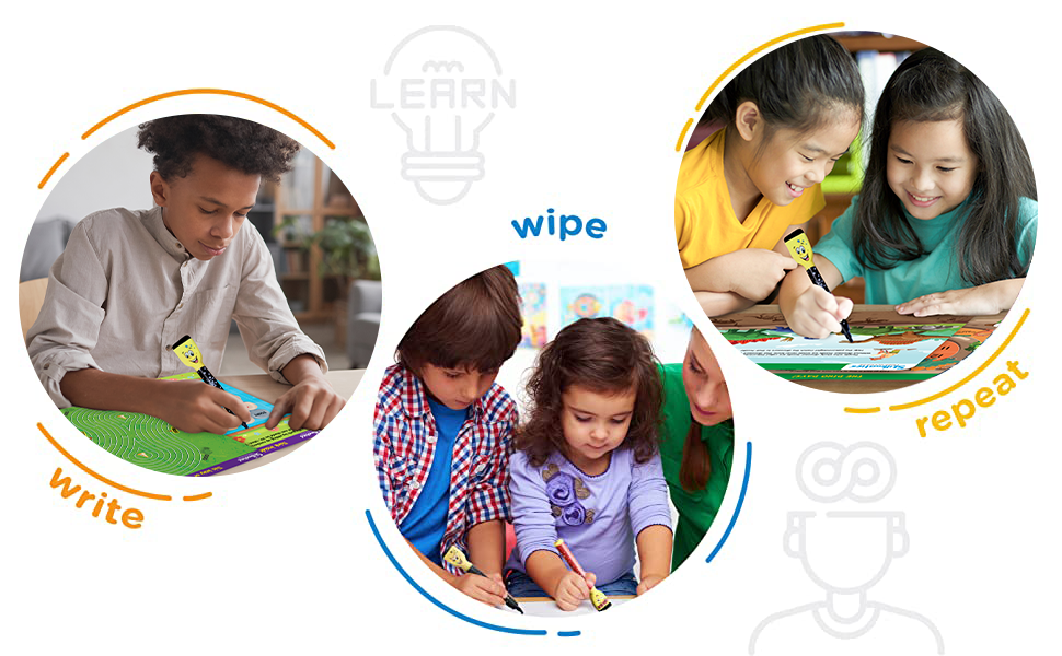 write, wipe, activity mats, kids, fun, learning