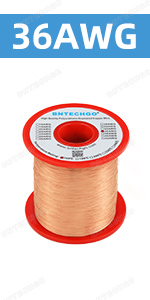 36AWG 36ga 36g 36gauge enameled magnetic varnished copper wire enameled magnet coated wire