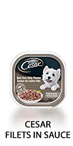 Cesar NY Strip Meaty Dog Food, Variety Pack, Multipack, Bulk Dog Food, Dog Food Bulk