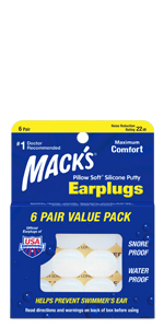 macks, silicone, ear plugs, earplugs, waterproof, noise reduction, sleeping, snoring, loud events