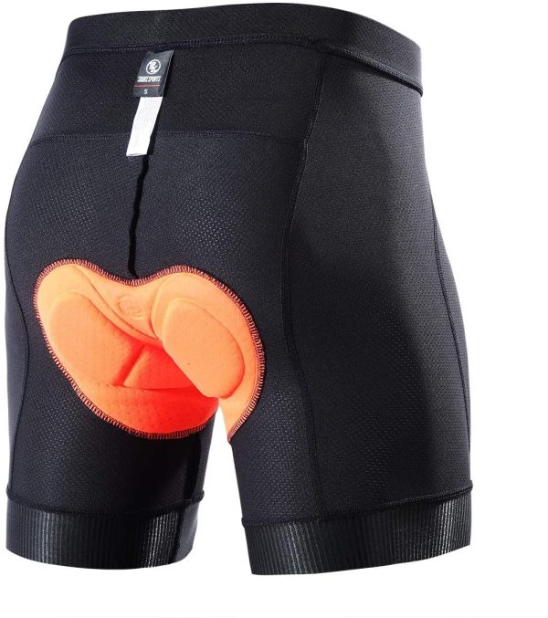 Souke Sports Men's Cycling Underwear Shorts 4D Padded Bike Bicycle MTB Liner Shorts with Anti-Slip Leg Grips - Image 5