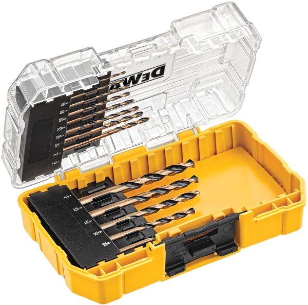 DEWALT DW1163 Black Oxide Split Point Twist Drill Bit Assortment, 13-Piece