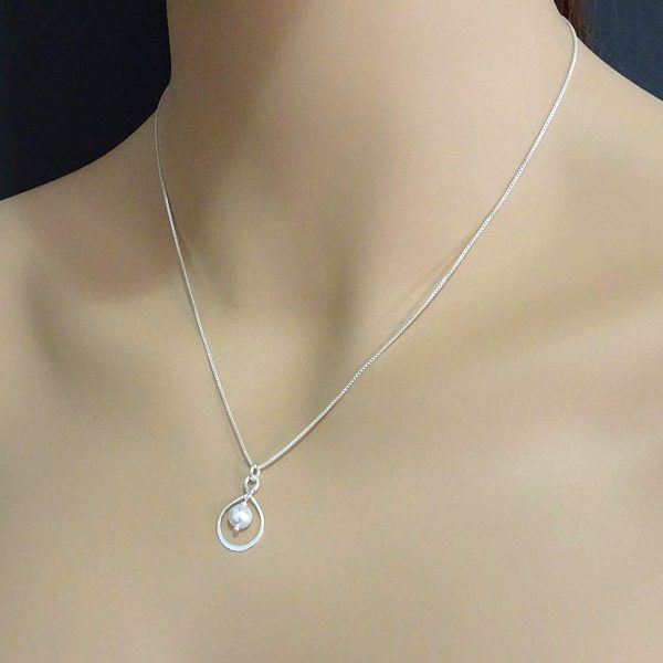 Bridesmaid Gift Necklace, Bridesmaid Proposal Necklace, Sterling Silver Infinity Necklace, Bridesmaid Necklace, Bridesmaid Gift, 18 inches plus 2 inches extender - Image 3