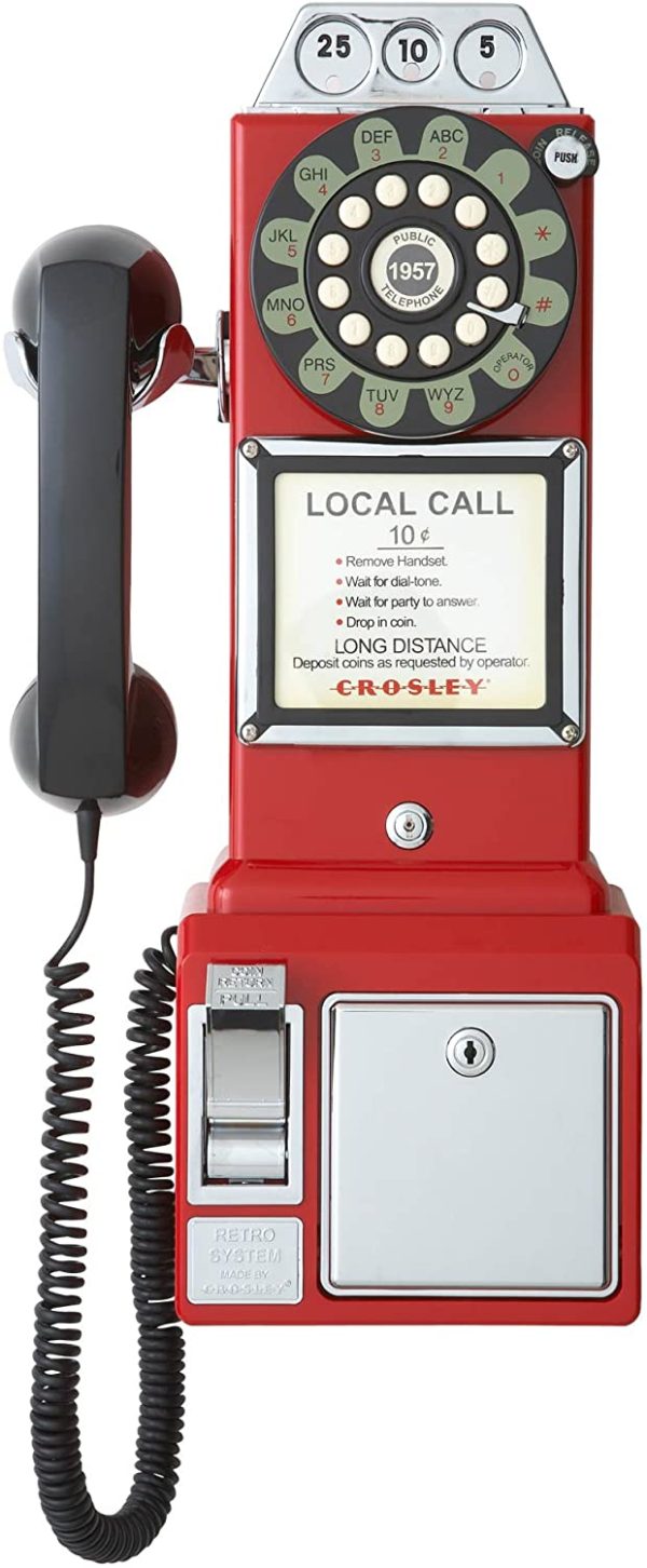 CR56-RE 1950's Pay Phone (Red)