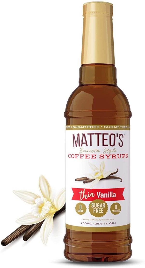 Sugar Free Coffee Flavoring Syrup, Vanilla, Delicious Coffee Syrup, 0 Calories, 0 Sugar Coffee syrups, Keto Friendly, 25.4 Fl Ounce - Image 6