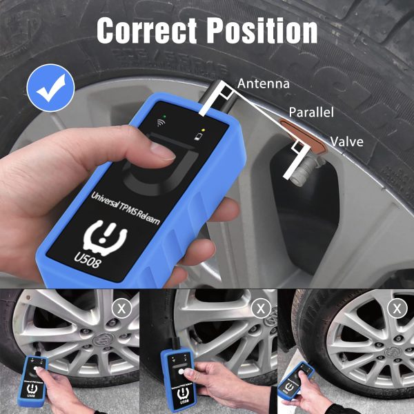 TPMS Reset Tool Auto Tire Pressure Monitor Sensor Relearn Activation Tool U508 Universal - Image 5