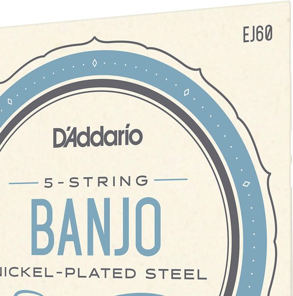 D'Addario EJ60 Nickel 5-String Banjo Strings, Light, 9-20 - Image 3