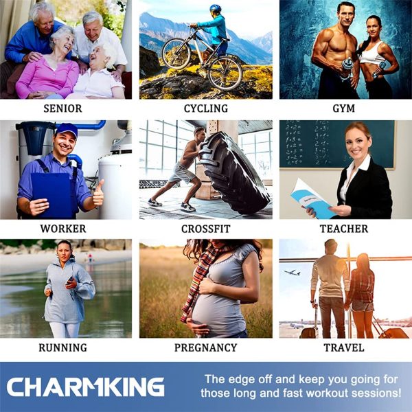 CHARMKING Compression Socks for Women & Men Circulation 15-20 mmHg is Best - Image 6