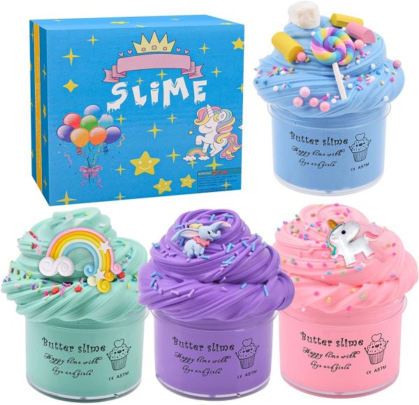 Slime Making Kit 4 Pcs & 7 Pcs for Boys and Girls - Ideal Kids Xmas Gifts - Image 4