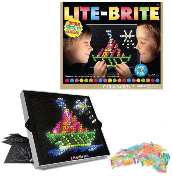 Lite-Brite Ultimate Classic Retro Toy, Gift for Girls and Boys, Ages 4+ (Packaging May Vary)