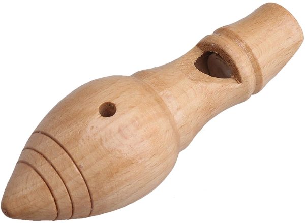 Yibuy 10.5x4cm Wooden Long Type Bird Caller Whistle Cuckoo Whistle Musical Instrument - Image 5