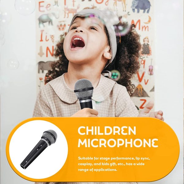 NUOBESTY Kids Microphone Pretend Microphone Toy Plastic Microphone Fake Mic Costume Prop for Birthday Party Favors Pretend Play or Costume Prop - Image 3