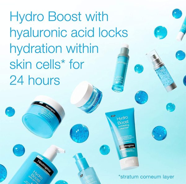 Neutrogena Hydro Boost Hydrating Cleansing Gel With Hyaluronic Acid, non comedogenic Face Wash, 160 mL - Image 7