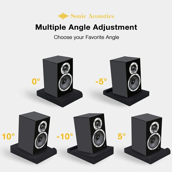 2 Pack Acoustic Isolation Pads, Studio Monitor Speaker Isolation Foam Pads, Pair of Two High Density Studio Monitor Isolation Pads Pair For 5 Inch Monitors - Image 7