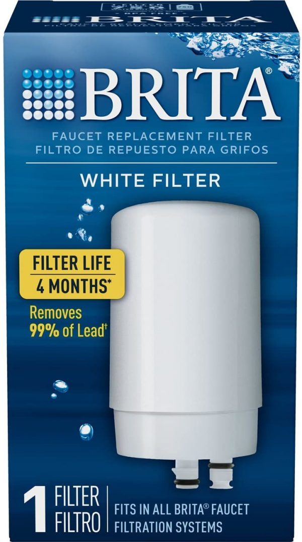 Brita On Tap Water Filtration System Replacement Filters for Faucets - White - 1 Count - Image 2