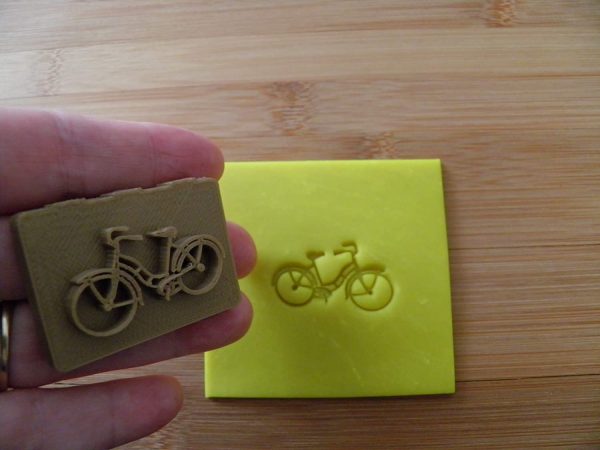 Bicycle Bike stamp for pottery clay soap and more - Image 5