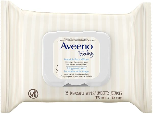 Aveeno Baby Baby Wipes for Sensitive Skin, Unscented Hand and Face, 25 Count - Image 8