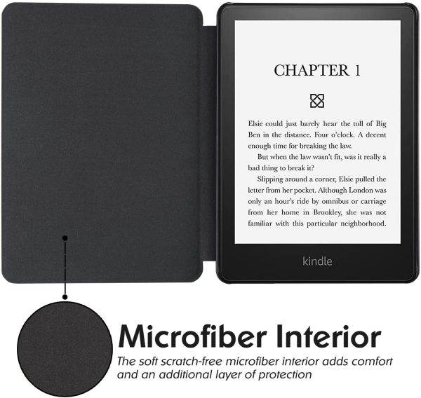 BOZHUORUI Slim Case for Kindle Paperwhite 11th Generation and Kindle Paperwhite Signature Edition eReader (6.8 inch, 2021 Release) - PU Leather Lightweight Cover with Auto Wake/Sleep (Constellation) - Image 7