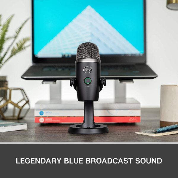 Blue Microphones Yeti Nano Premium USB Microphone for Recording, Streaming, Gaming, Podcasting on PC and Mac, Condenser Mic with Blue Voice Effects, Cardioid and Omni, No-Latency Monitoring - Blackout - Image 2