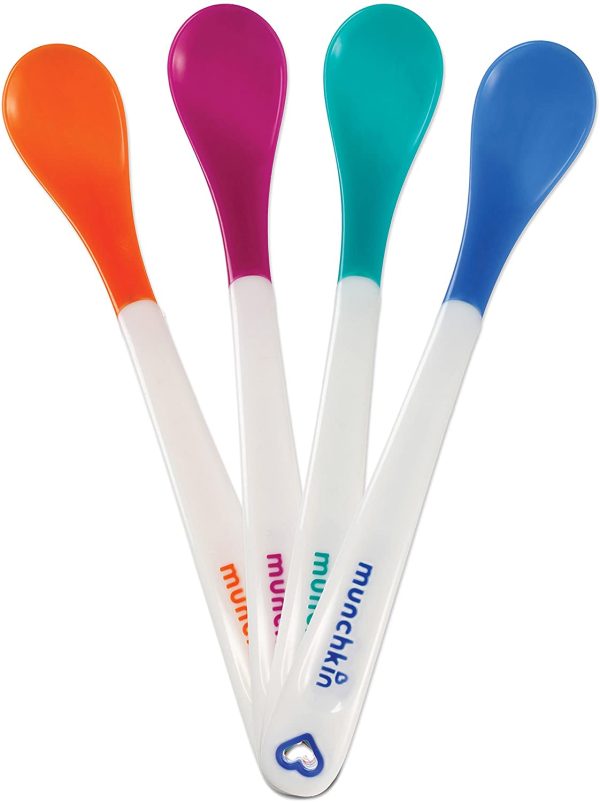 Munchkin White Hot Infant Safety Spoons, Orange/Pink/Green/Blue - Image 9