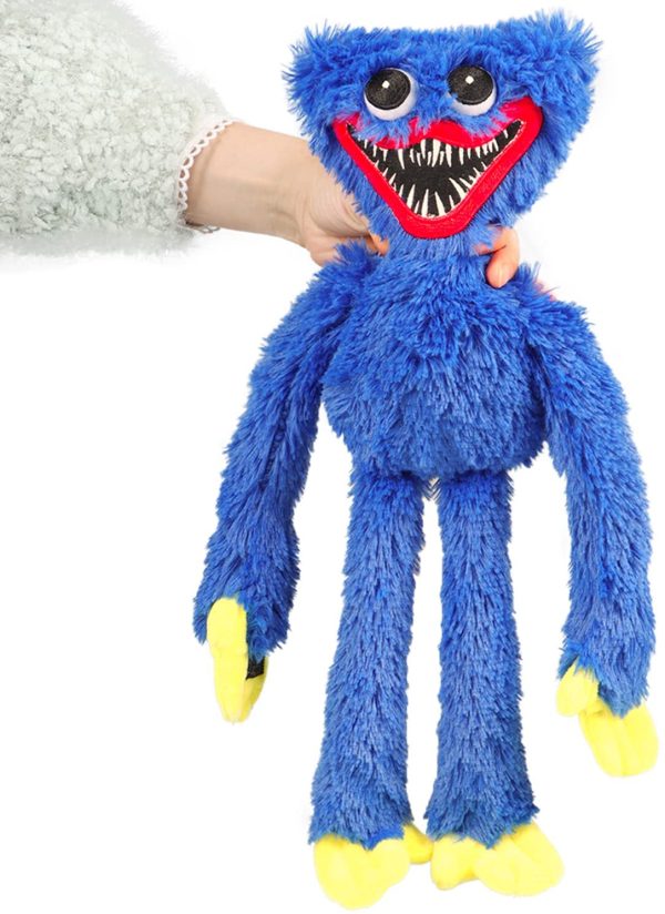 Poppy Playtime Huggy Wuggys Plush Toy, Monster Horror Game Stuffed Plush Doll Toy Gift for Kid (Blue) - Image 4