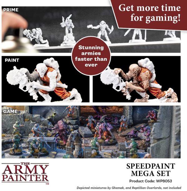 Speedpaint Mega Set - 24 x 18ml Speed Model Paint Kit Pre Loaded with Mixing Balls and 1 Brush- Base, Shadow and Highlight in One Miniature and Model Paint Set for Plastic Models - Image 3