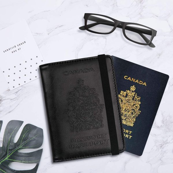 WALNEW RFID Blocking Passport Holder Wallet Cover Case - Image 3