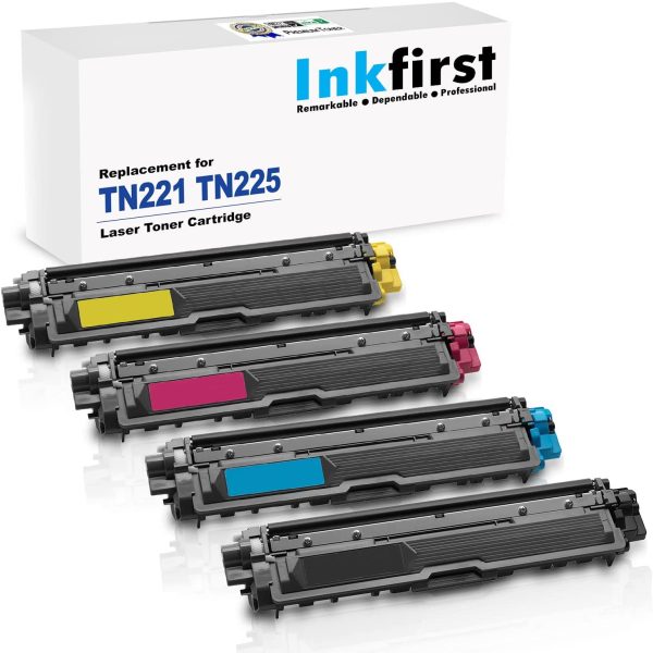 1 Set of 4 ? Toner Cartridges Compatible Remanufactured for Brother TN221 TN225 Black, Cyan, Magenta, Yellow MFC-9340CDW HL-3170CDW HL-3170CW HL-3140CW MFC-9130CW MFC-9330CDW TN221BK TN225C TN225M TN225Y - Image 5