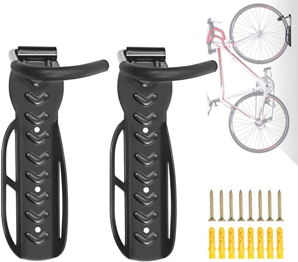 Bicycle Bike Wall Mount Hooks Rack Holder Hanger Stand Bike Storage System for Garage/Shed??2 Pack - Image 7