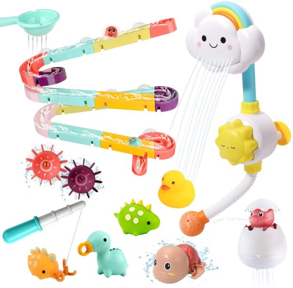 cute stone Bath Toy Bathtub Toy with Shower and Floating Squirting Toys, Fishing Game for Toddles and Babies - Image 4