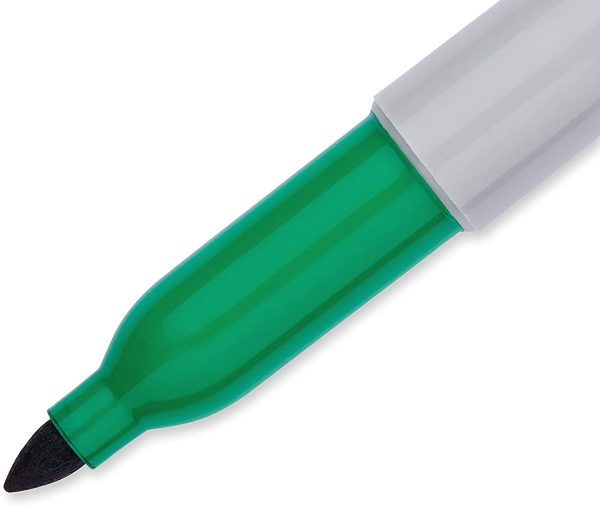 Sharpie 1765444 Fine Point Permanent Markers, 2 Green Markers - Image 4