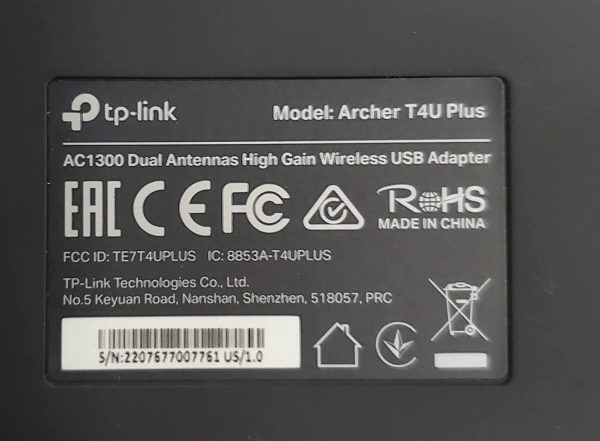 USB WiFi Adapter, AC1300Mbps Dual Band 5dBi High Gain Antenna 2.4GHz/ 5GHz Wireless Network Adapter for Desktop PC (Archer T4U Plus)- Supports Windows 11/10/8.1/8/7, Mac OS 10.9-10.14 - Image 3