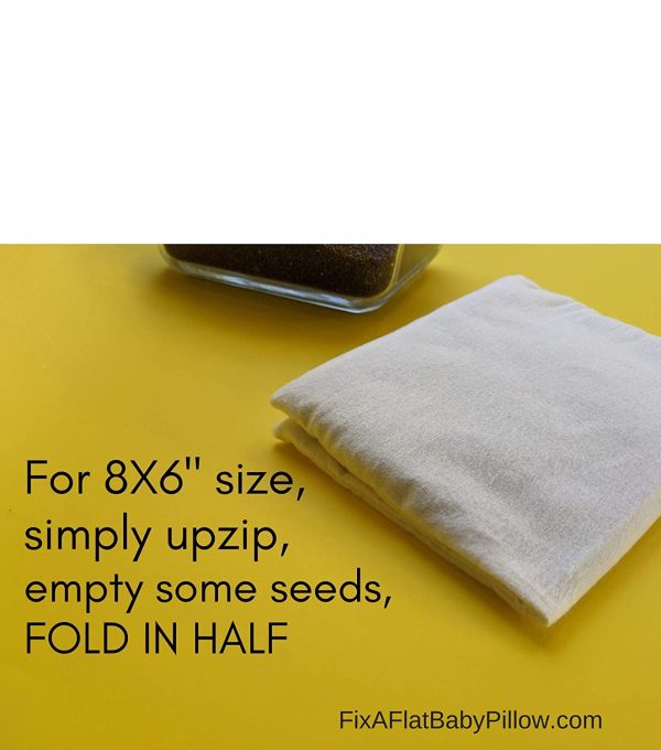 Mustard Seed Baby Pillow For Head Shaping To Prevent and Remedy Flat Spots in Infants - Indian Newborn Baby Pillow (DIY Kit - Seeds Not Provided)