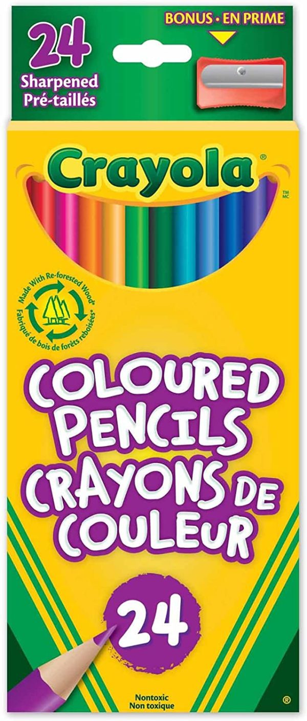 Crayola 24 Coloured Pencils Arts & Crafts